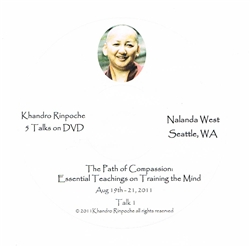 Khandro Rinpoche: The Path of Compassion, 4 Talks, DVD