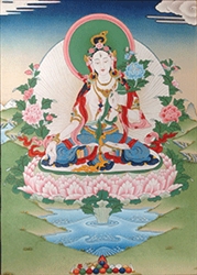White Tara Meditation Card