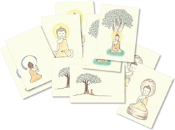 Buddha Greeting Cards (Small 3.5 x 5â€) â€“ Limited Edition Set of 10, with art and quotes by Dzogchen Ponlop Rinpoche